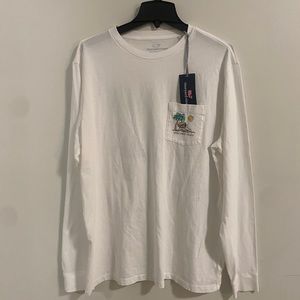 Vineyard Vines White Suns Out Buns Out LS T-Shirt